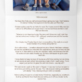 Village 5 Foto Year Review Christmas Newsletter Dreifach Gefaltete Urlaubskarte (Innenseite Mitte)