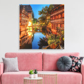 Village Abend Leinwanddruck (Insitu (Wohnzimmer))