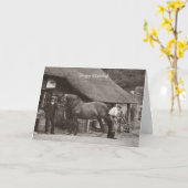 Village Blacksmith Geburtstagskarte Karte (Gelbe Blume)