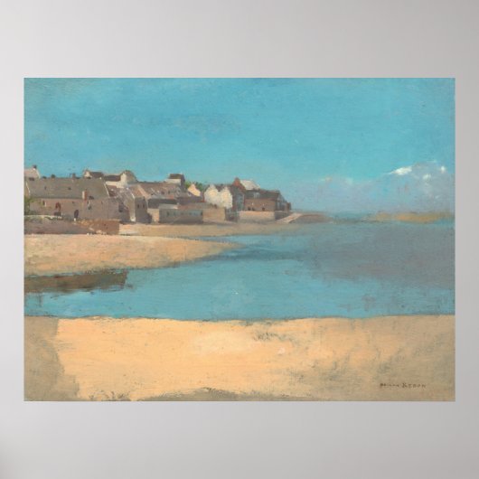 Village by Sea - Odilon Redon Feine Kunst Poster (Vorne)
