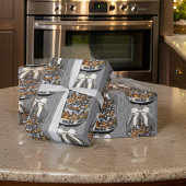 Village Christmas Snow Globe Geschenkpapier