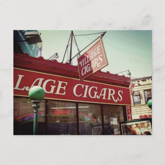 Village Cigars Store Postcard Postkarte (Vorderseite)