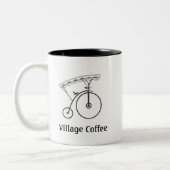 Village Coffee Zweifarbige Tasse (Links)