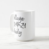 Village Crazy Lady mit Stingray Kaffeetasse (Vorderseite Links)