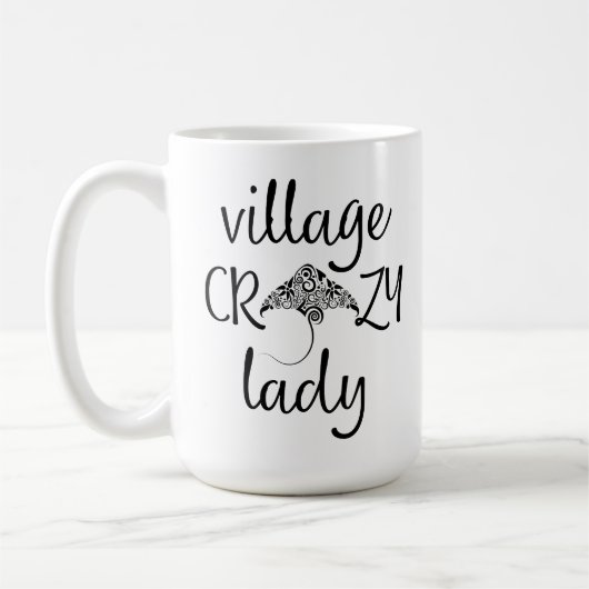 Village Crazy Lady mit Stingray Kaffeetasse (Links)