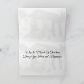 Village Creche Weihnachtskarte Feiertagskarte (Innenseite)