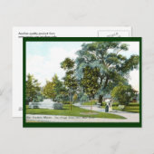 Village Green, Bar Harbour, Maine 1908 Vintag Postkarte (Vorne/Hinten)