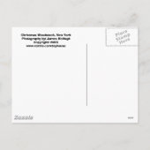 Village Green-Weihnachten Woodstock, NY Feiertagspostkarte (Rückseite)