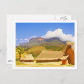 Village Huts Venezuela Jungle Landschaft Postkarte (Vorne/Hinten)