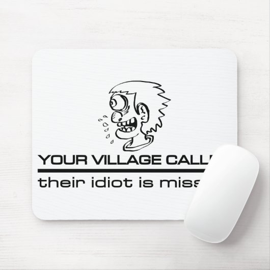 Village Idiot mousepad (Mit Mouse)