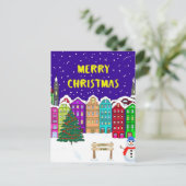 Village Jigsaw Puzzle Postkarte (Stehend Vorderseite)