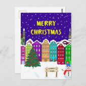 Village Jigsaw Puzzle Postkarte (Vorne/Hinten)