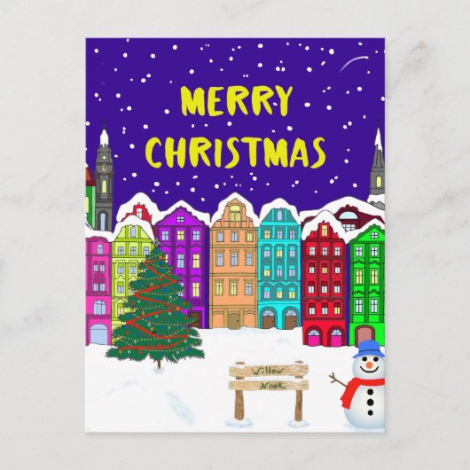 Village Jigsaw Puzzle Postkarte (Vorderseite)