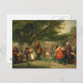 Village Merrymaking Feiertagspostkarte (Vorne/Hinten)