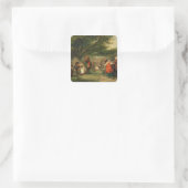 Village Merrymaking Quadratischer Aufkleber (Tasche)