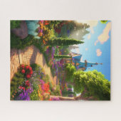 Village Spring Illustration Puzzle (Horizontal)