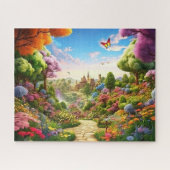 Village Spring Illustration Puzzle (Horizontal)