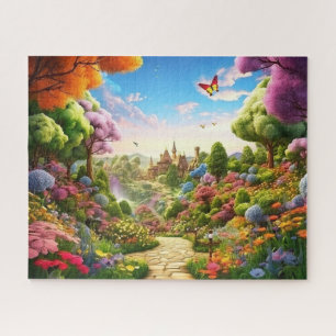 Village Spring Illustration Puzzle