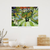 Village Street and Steps in Auvers by van Gogh Poster (Küche)