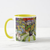 Village Street Auvers Steps Figures Van Gogh Fine Tasse (Links)