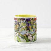 Village Street Auvers Steps Figures Van Gogh Fine Tasse (Zentrum)