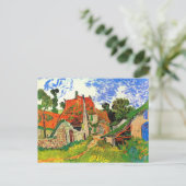 Village Street Auvers Van Gogh Fine Art Postkarte (Stehend Vorderseite)