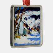 Village Street, Bair-Saint Paul Ornament Aus Metall (Rechts)