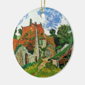 Village Street by Vincent van Gogh Keramik Ornament (Links)