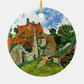 Village Street by Vincent van Gogh Keramik Ornament (Hinten)