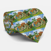 Village Street by Vincent van Gogh Krawatte (Gerollt)