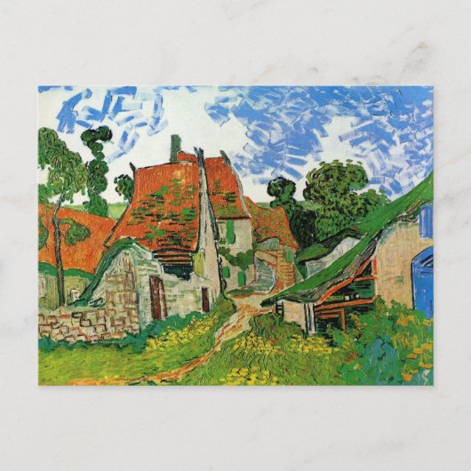 Village Street by Vincent van Gogh Postkarte (Vorderseite)