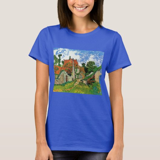Village Street by Vincent van Gogh T-Shirt (Vorderseite)