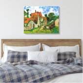 Village Street in Auvers, Vincent van Gogh Leinwanddruck (Insitu (Schlafzimmer))
