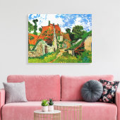 Village Street in Auvers, Vincent van Gogh Leinwanddruck (Insitu (Wohnzimmer))