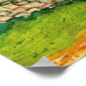 Village Street in Auvers Vincent Van Gogh Poster (Ecke)