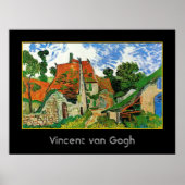 Village Street in Auvers, Vincent van Gogh Poster (Vorne)