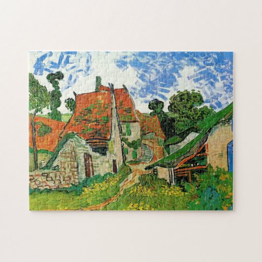 Village Street in Auvers, Vincent van Gogh Puzzle (Horizontal)