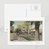 Village Street, Palm Canyon Drive Postkarte (Vorne/Hinten)