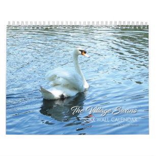 Village Swan Family Fotokalender Kalender