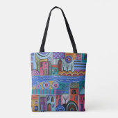 Village Tote Bag von Karla Gerard Tasche (Rückseite)