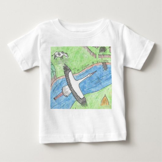 Village Vibes Baby T-shirt (Vorderseite)