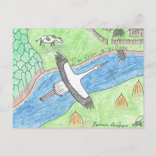 Village Vibes Postkarte (Vorderseite)