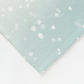 Village Winterlandschaft mit schneebedeckten Häuse Fleecedecke (Ecke)