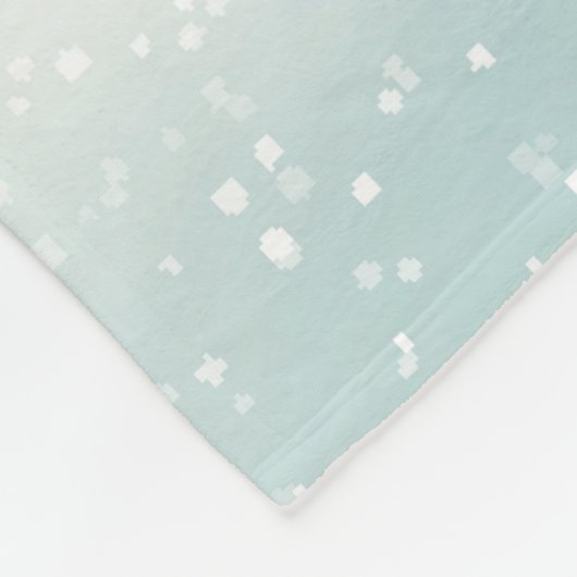 Village Winterlandschaft mit schneebedeckten Häuse Fleecedecke (Ecke)