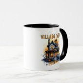 Village Witch Spooky Spuk House Halloween Tasse (VorderseiteRechts)