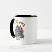 Village Witwe Spuk House Halloween Tasse (Vorderseite Links)