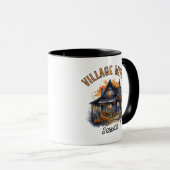 Village Witwe Spuk House Halloween Tasse (VorderseiteRechts)