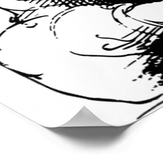 Villager Monalisa Kunst Poster (Ecke)