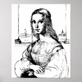 Villager Monalisa Kunst Poster (Vorne)