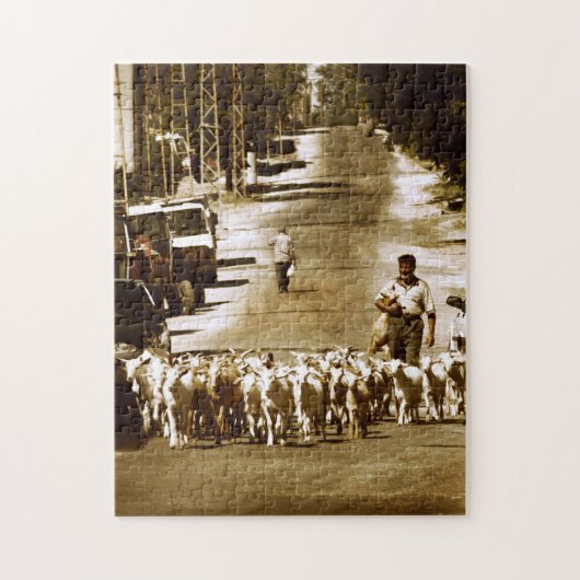 Villager und Herd Puzzle (Vertikal)